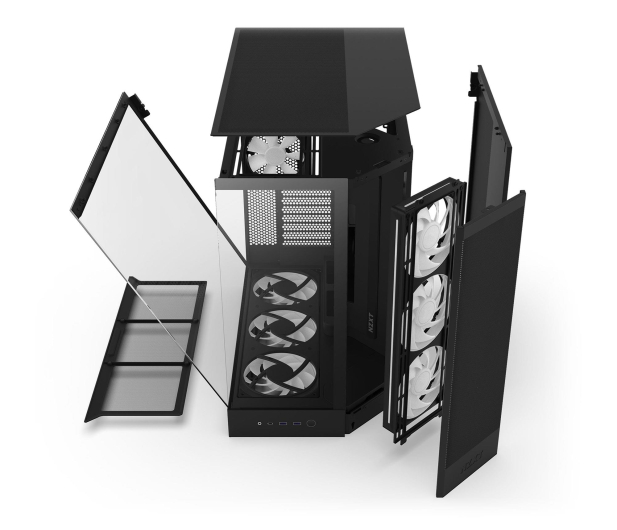 NZXT H9 FLOW RGB+ (2025) Black CM-H92FB-P1 - 1347280 - zdjęcie 9